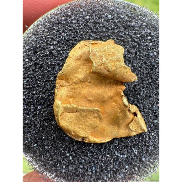 Large Cornflake Gold Nugget - 17mm x 13mm - 1.3 grams Nevada County, California - Picture 3 of 5
